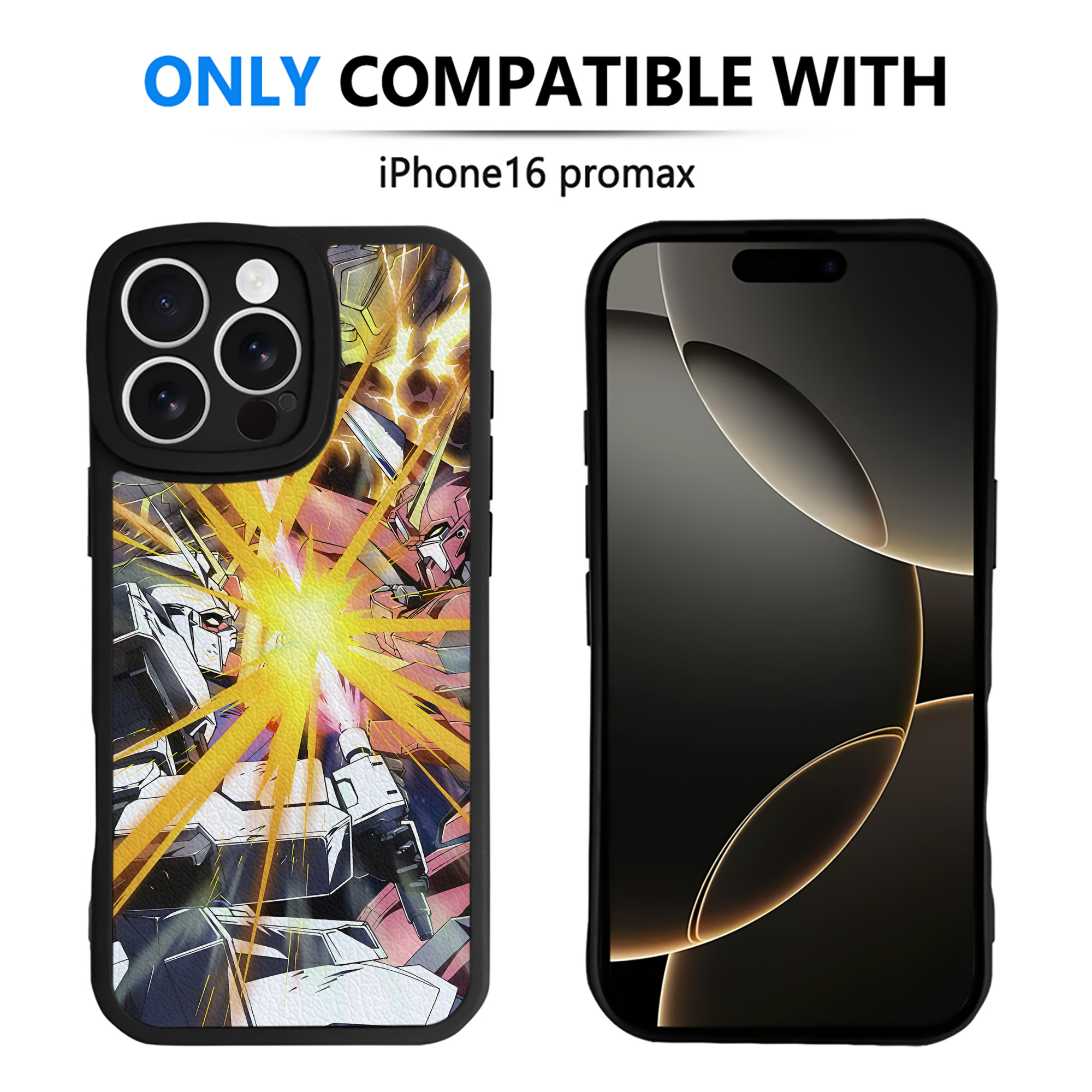 （画像用） 機動戦士ガンダム Mobile Suit Gundam 【iPhone 16シリーズ対応】シリコンスマホケース（レザー調） 材質：シリコン